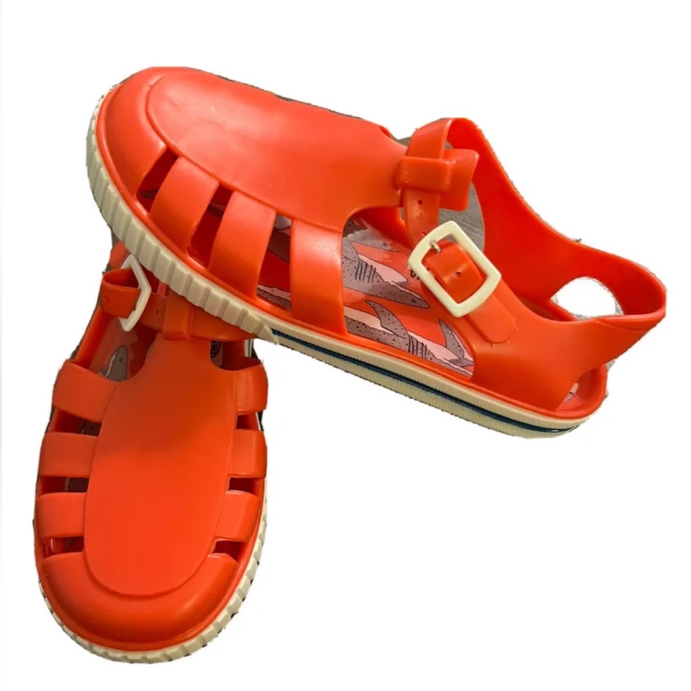 Mini Boden boys jelly shoes size 13